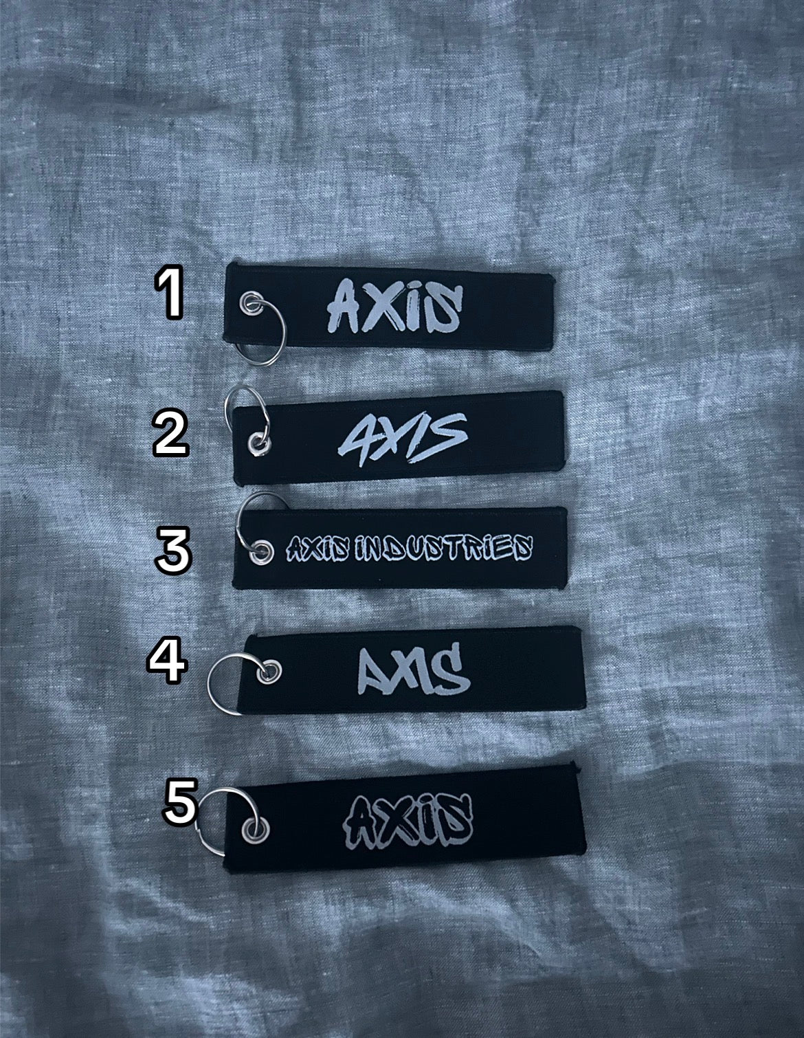 Axis keychains