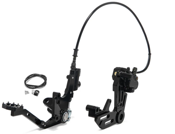 DOT 4 Aluminum Hydraulic Rear Foot Brake & Dual Caliper Bracket for Surron Ultra Bee