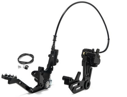 DOT 4 Aluminum Hydraulic Rear Foot Brake & Dual Caliper Bracket for Surron Ultra Bee