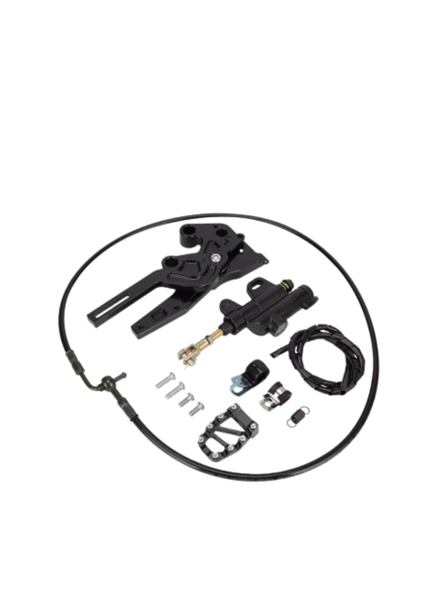 light bee / 79bike foot brake kit Modified Footbrake Dual Caliper Bracket Kit