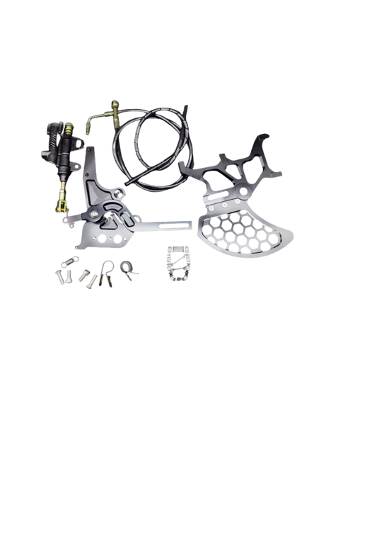 light bee / 79bike foot brake kit Modified Footbrake Dual Caliper Bracket Kit