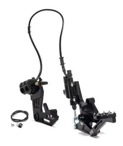 DOT 4 Aluminum Hydraulic Rear Foot Brake & Dual Caliper Bracket for Surron Ultra Bee